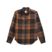 The North Face M's Arroyo Flannel Shirt—Plaid in Burnt Umber Plaid, front view flat