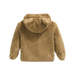 The North Face Baby Campshire Full-Zip Hoodie in Teddy Brown, back view flat