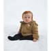 The North Face Baby Campshire Full-Zip Hoodie in Teddy Brown, front view on model 