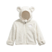 The North Face Baby Campshire Full-Zip Hoodie in Dune White, front view flat
