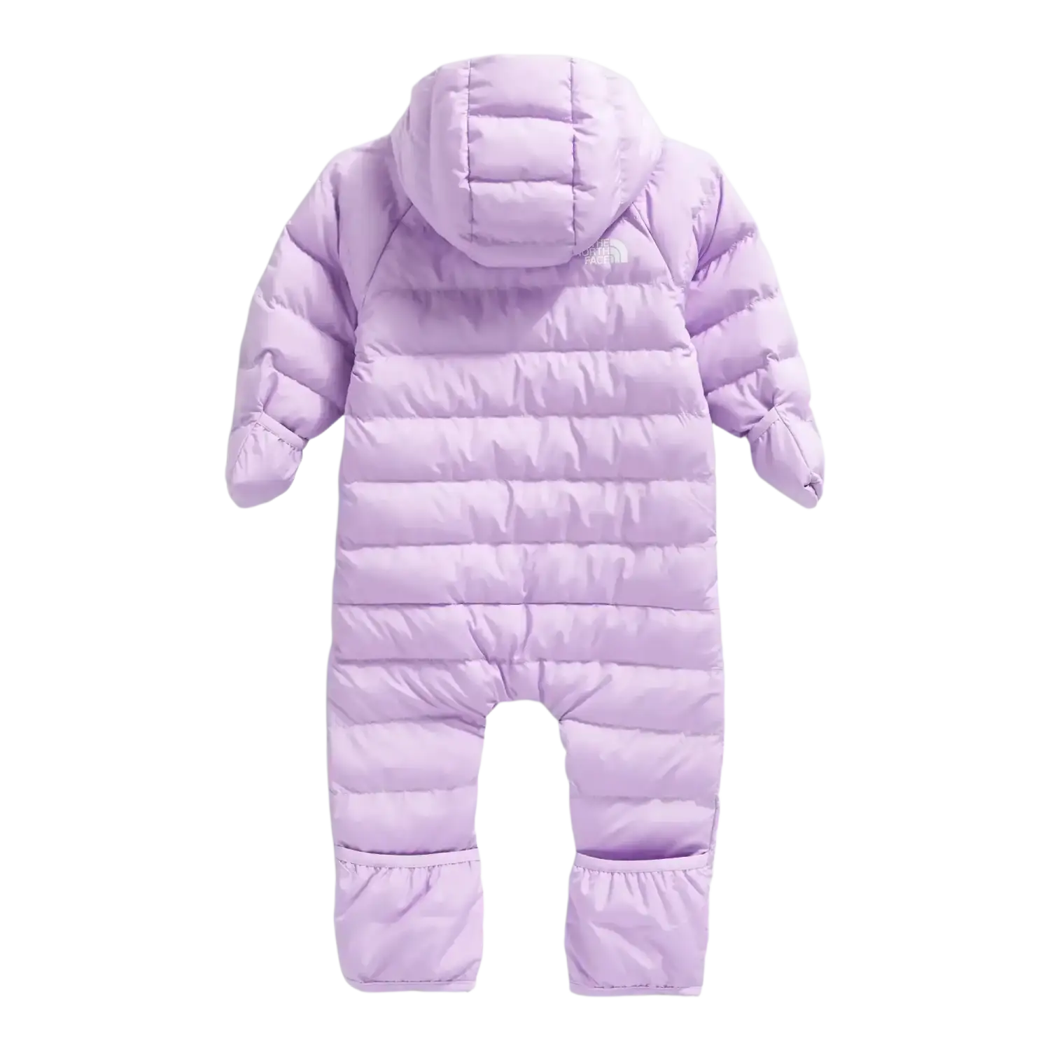 The North Face Baby Perrito One-Piece in Lite Lilac, back view flat 