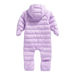 The North Face Baby Perrito One-Piece in Lite Lilac, back view flat 