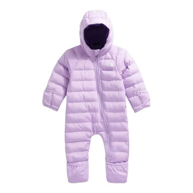 The North Face Baby Perrito One-Piece in Lite Lilac, front view flat 