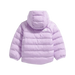 The North Face Baby Reversible Perrito Hooded Jacket in Lite Lilac, back view flat