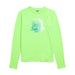 The North Face Boys’ Amphibious Long-Sleeve Sun Tee Safety Green Flat Front