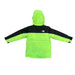 the north face boys freedom insulated jacket in safety green back flat view