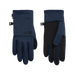 The North Face Etip™ Recycled Gloves in Summit Navy, front and back view flat