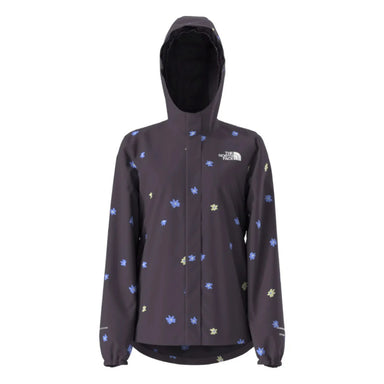 The North Face Girls' Antora Rain Jacket in endless dusk simple flower, front view