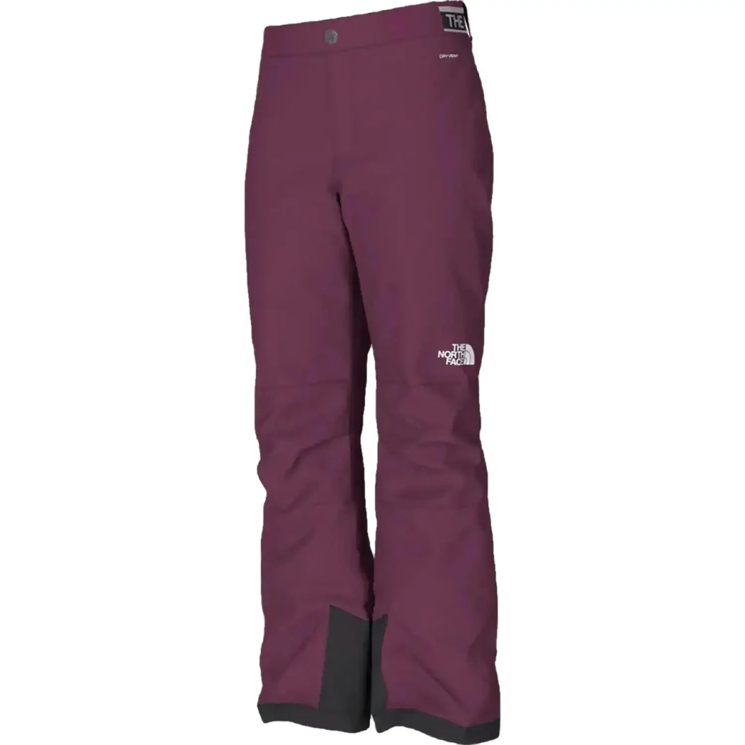 The North Face Girl's Freedom Insulated Pant show in the Boysenberry color option. Front view.