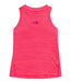 The North Face Girls' Never Stop Tank Radiant Poppy Flat Front