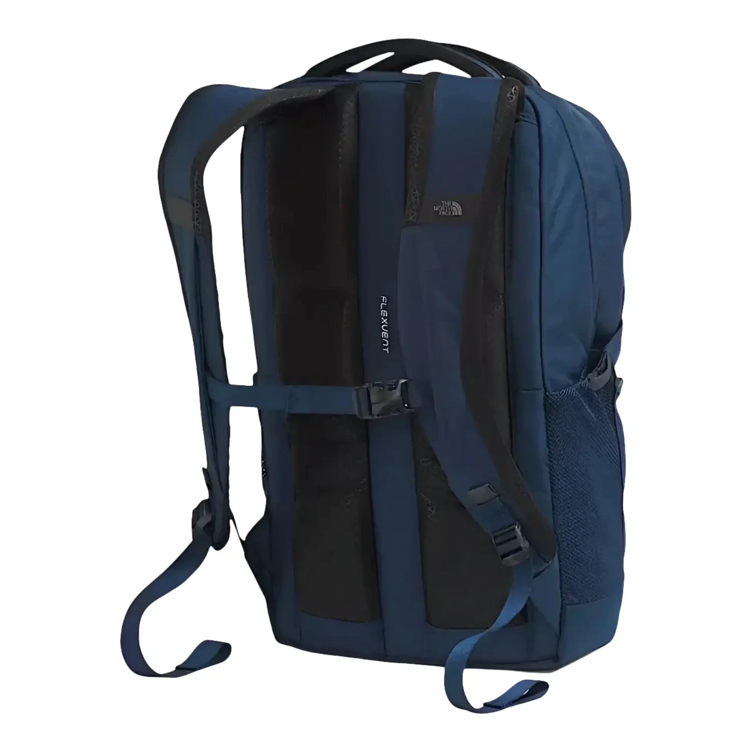 The North Face Jester Backpack in eagle blue & meridian blue, back angled view