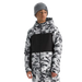 The North Face Kid's Freedom Insulated Jacket in Smoked Pearl Camo, front view on model 
