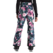 The North Face Kid's Freedom Insulated Pants in Pale Blossom Frozen Floral Print, back view on model 