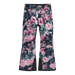 The North Face Kid's Freedom Insulated Pants in Pale Blossom Frozen Floral Print, front view flat