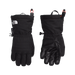 The North Face K's Montana Ski Gloves in TNF Black, front and back view flat
