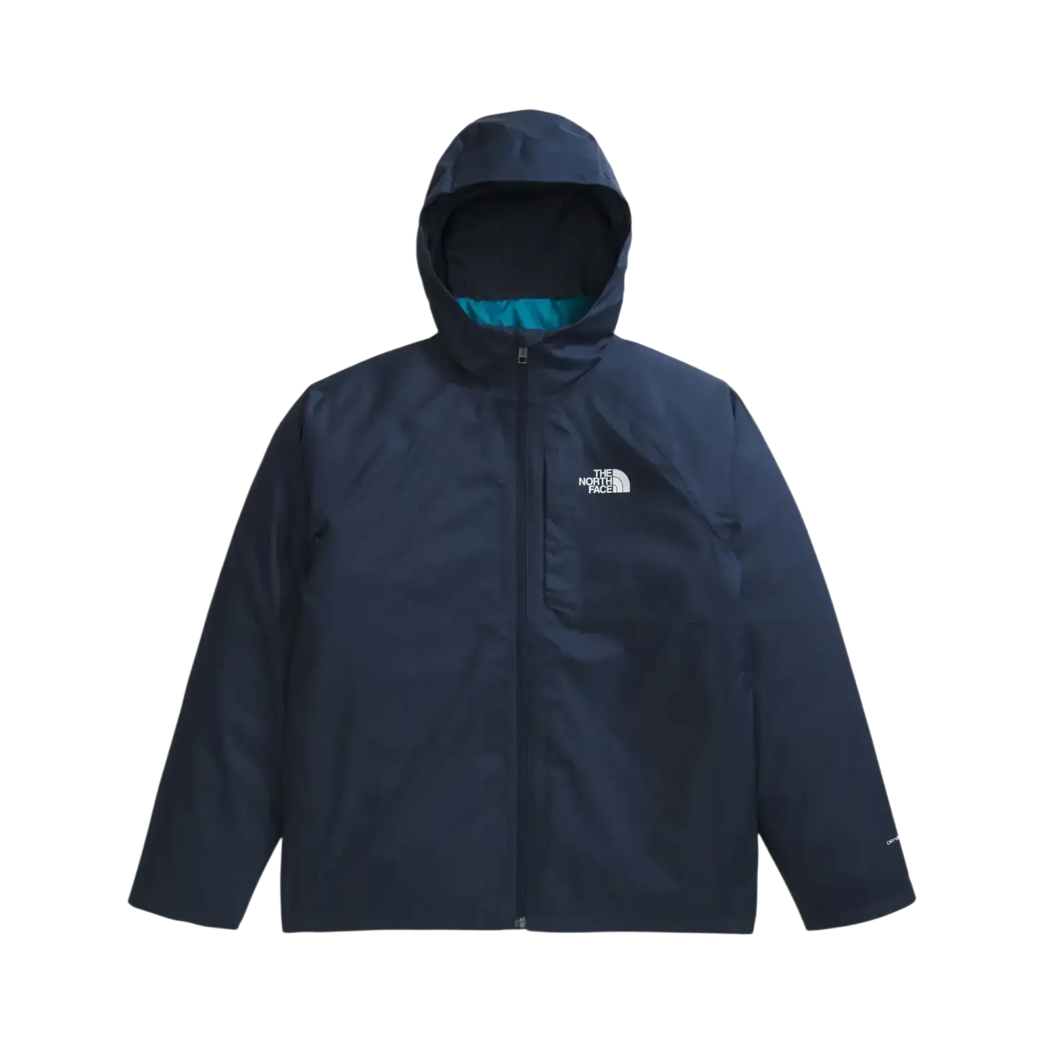 The North Face Kid's Perrito 4-N-1 Hooded Jacket in Summit Navy, front view flat