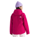 The North Face Kid's Perrito 4-N-1 Hooded Jacket in Lali Guran, back view on model 