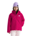 The North Face Kid's Perrito 4-N-1 Hooded Jacket in Lali Guran, front view on model 