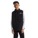 The North Face Kid's Reversible Shasta Vest in TNF Black, front view on model 