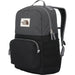 The North Face Kid's Chuckwalla Backpack in anthracite grey & black, front view