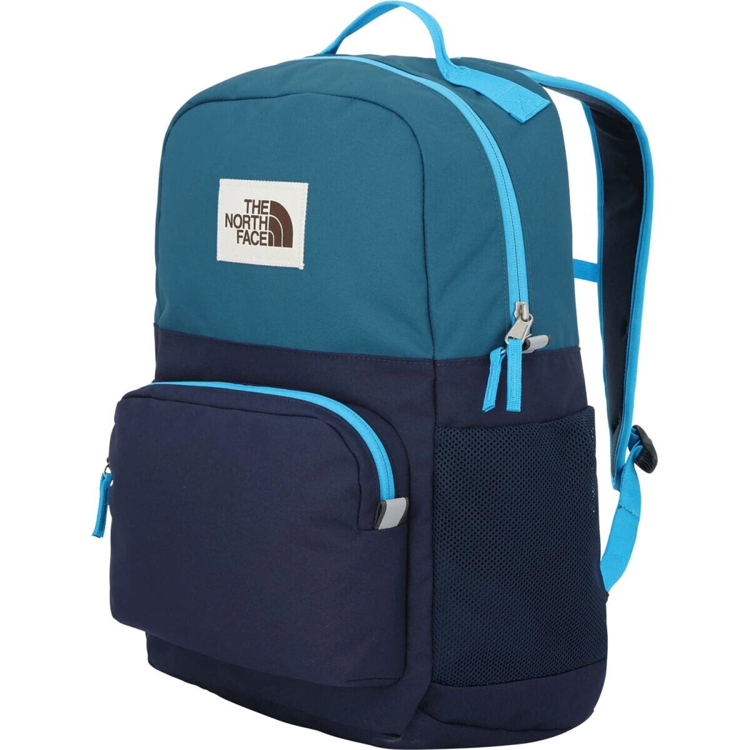 The North Face Kid's Chuckwalla Backpack in dusk blue & summit navy, front view