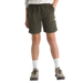 The North Face Kid's Lightweight Convertible Hike Pants in new taupe green, shorts on model front 