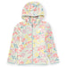 The North Face Kid's Glacier Full Zip Hoodie in muted pine folk floral, flat front