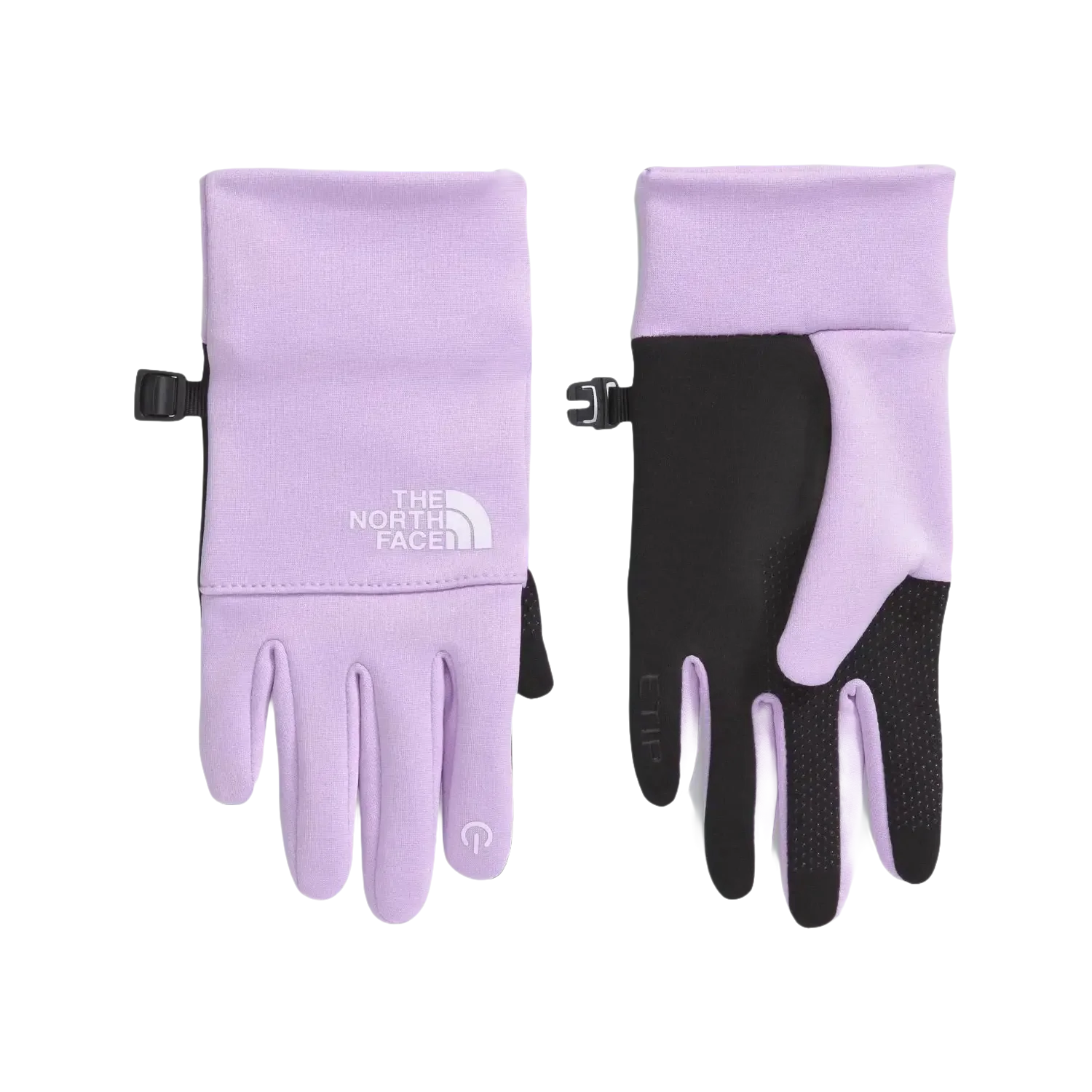 The North Face Kid's Recycled Etip™ Gloves in lite lilac, pair top view