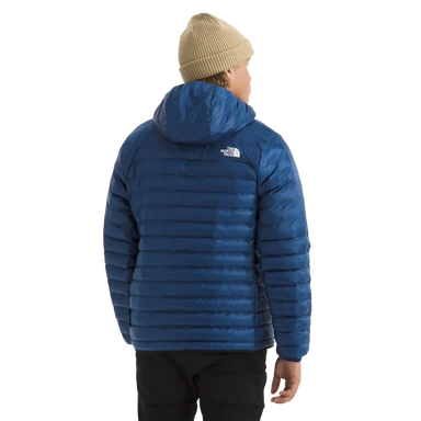 The North Face Men's Terra Peak Hoodie in Estate Blue, back view on model