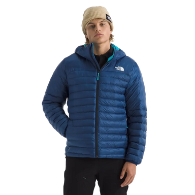 The North Face Men's Terra Peak Hoodie in Estate Blue, front view on model 
