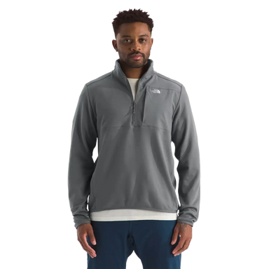 The North Face Men's TNF™ Performance Fleece ¼-Zip in Smoked Pearl, front view on model