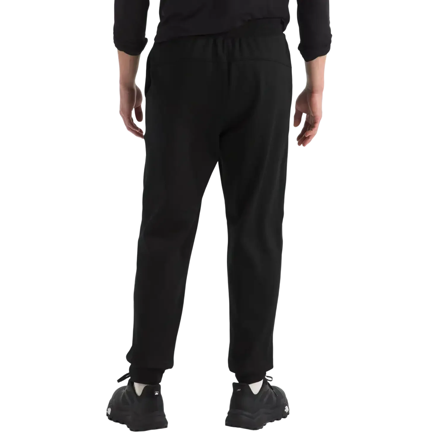 The North Face Men's TNF™ Performance Fleece SW Pants in TNF Black, back view on model