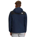 The North Face Men's Antora Rain Jacket in summit navy & tnf black, on model back view