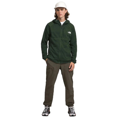 The North Face Men's Canyonlands Hoodie shown on model in Pine Needle Heather.