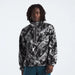 The North Face Men's Fleeski Quarter-Zip Pullover shown in the TNF Blak 3D Summit Mesh Print color option. Front view on model.