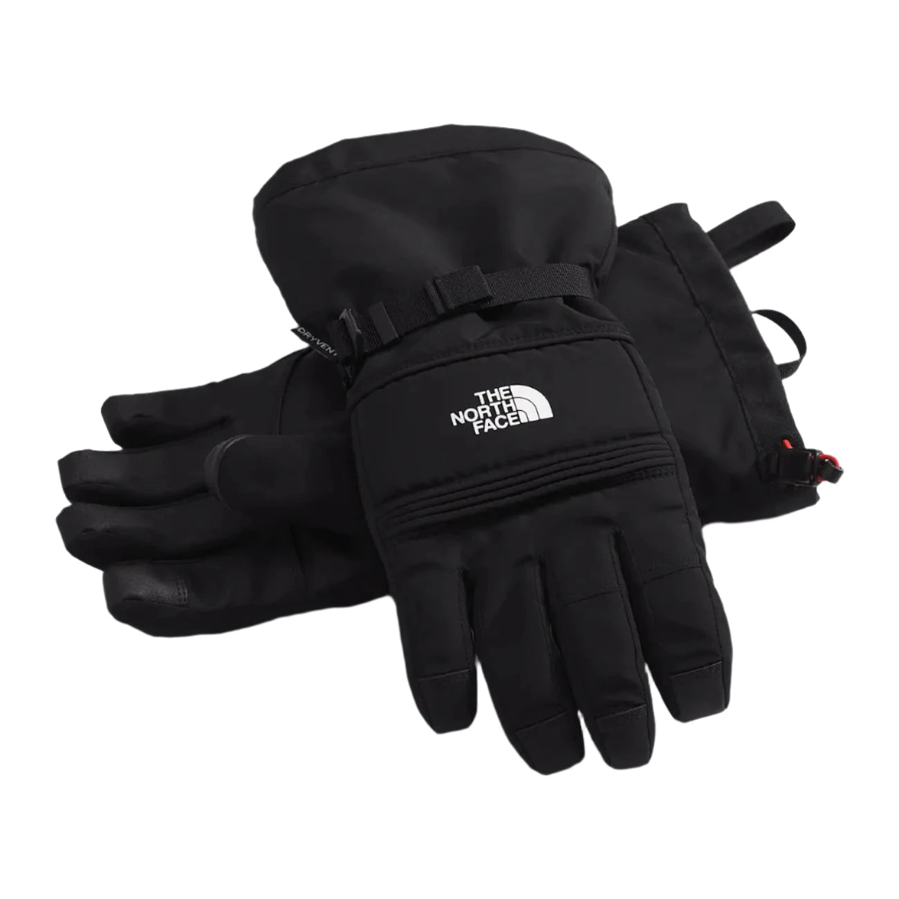 the north face mens Montana ski glove in tnf black pair crossed view