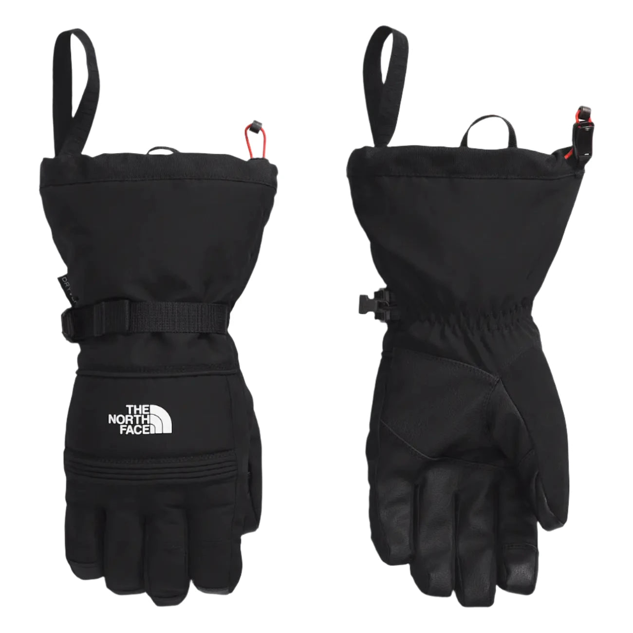 the north face mens Montana ski glove in tnf black front flat pair view