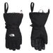 the north face mens Montana ski glove in tnf black front flat pair view