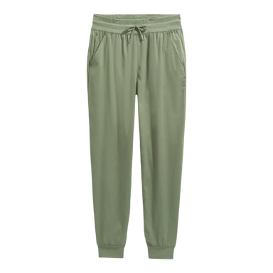 The North Face Women's Aphrodite Arise Joggers in Bark Mist, front view flat