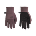 The North Face Women's Etip™ Recycled Gloves in Tawny Quartz, front and back view flat