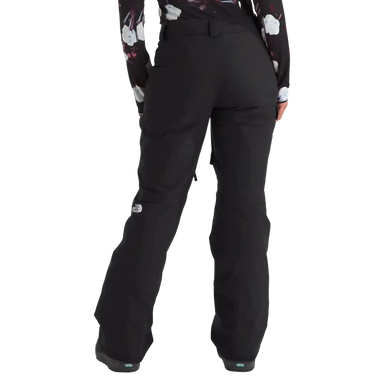 The North Face Women's Freedom Insulated Pants in TNF Black, back view on model 