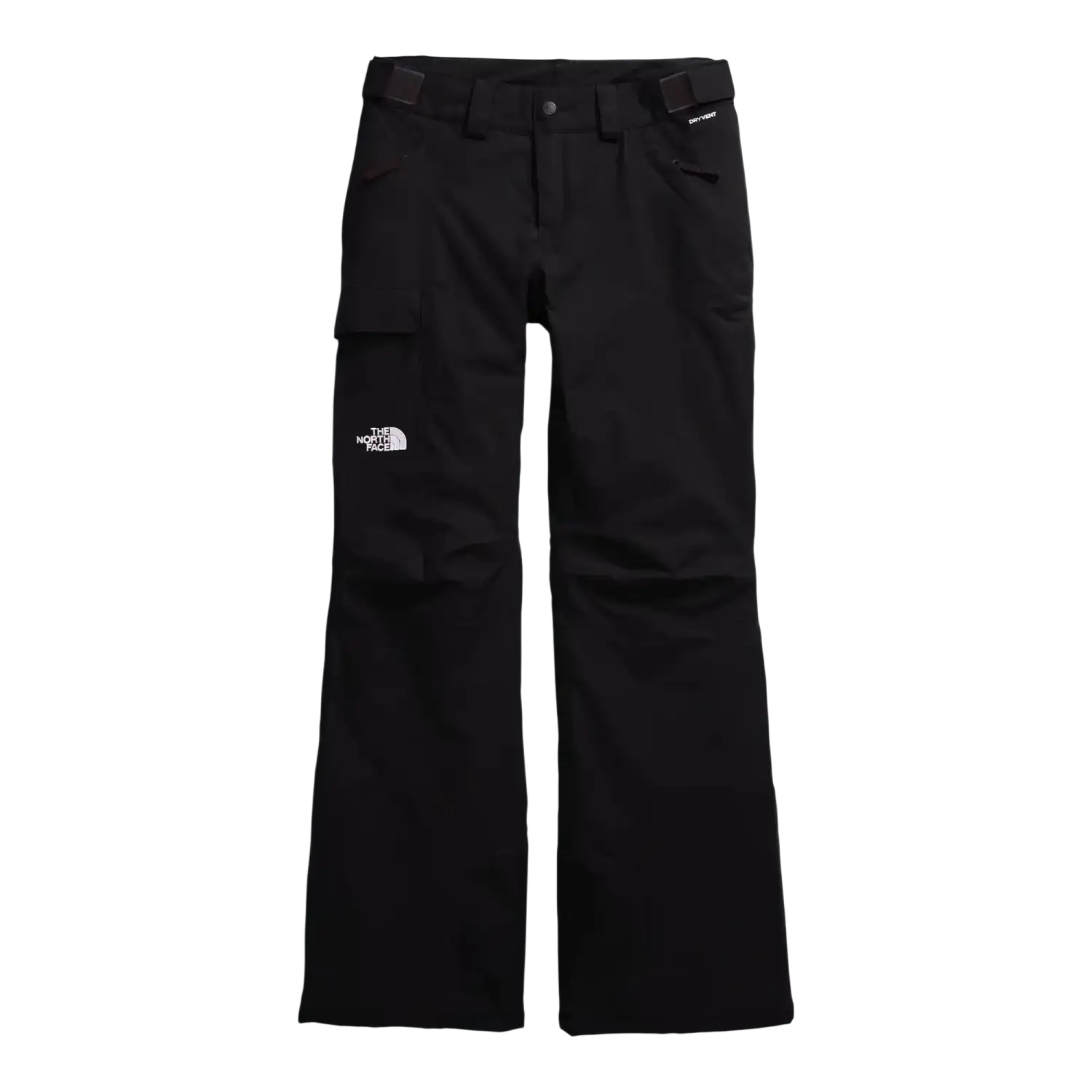 The North Face Women's Freedom Insulated Pants in TNF Black, front view flat
