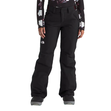 The North Face Women's Freedom Insulated Pants in TNF Black, front view on model 