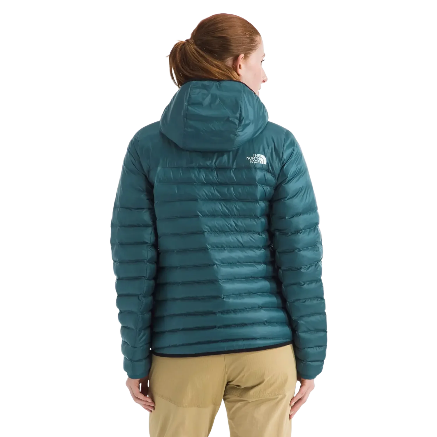 The North Face Women's Terra Peak Hoodie in Space, back view on model 