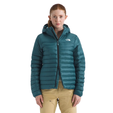 The North Face Women's Terra Peak Hoodie in Space, front view on model 
