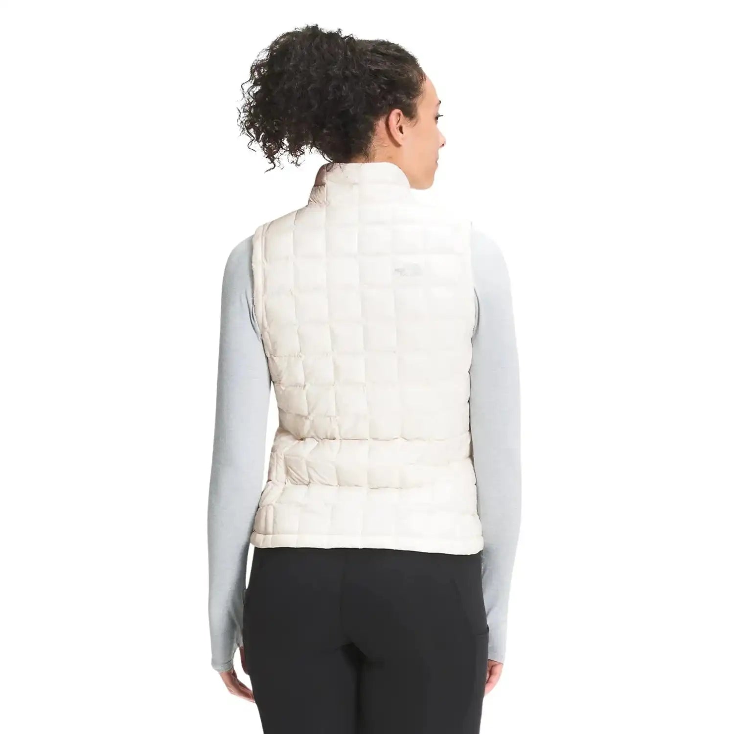 The North Face W's ThermoBall™ Eco Vest 2.0, Gardenia White, back view on model