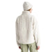 The North Face Women's Cabin Fleece Full Zip in white dune, on model back view