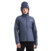 The North Face Women's Carto Mono Triclimate® Hooded Jacket in twilight galaxy, inner liner on model front view