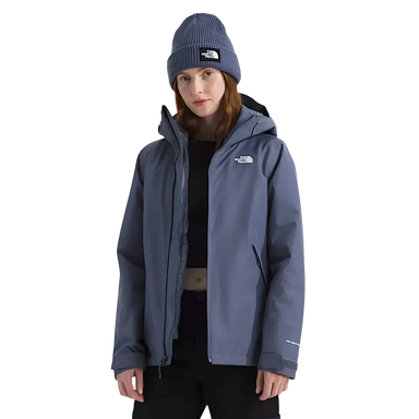 The North Face Women's Carto Mono Triclimate® Hooded Jacket in twilight galaxy, model front view