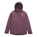 the north face women's carto triclimate jacket in midnight mauve front flat view